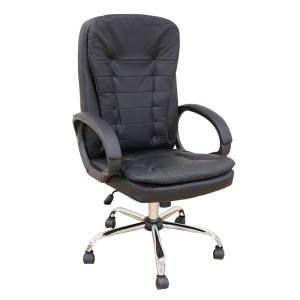 A9938 ΜΑΥΡΟ PVC ΠΟΛΥΘΡΟΝΑ ΓΡΑΦΕΙΟΥ 67Χ65Χ52-112/62-121εκ.